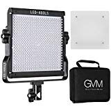 GVM LED Video Light, Dimmable Bi-Color, Lighting for YouTube Studio Photography, Upgrade LED Panel with LCD Screen, Video Shooting with Light Stand Kit, 480 LED Beads, 2300K-6800K, CRI 97+