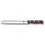 VICTORINOX(ビクトリノックス) ブレッドナイフ バゲットや食パンをきれいに切り分けらるパン切り包丁 21cm 波刃 ウッド バゲットや食パンをきれいに切り分けられるパン切り包丁 5.1630.21G