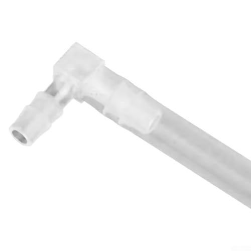 90 Degree Elbow Hose Barb Fitting, 12mm Equal Diameter L-Shaped Plastic Connector for Water Pipe and, 10-Pack