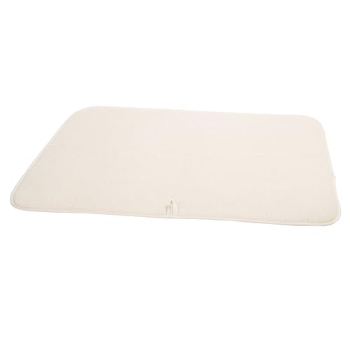 OGGI Absorbent, Reversible Microfiber Dish Drying Mat for Kitchen, Dish Drying Pad, 18 Inch x 24 Inch, Extra Large, Ivory