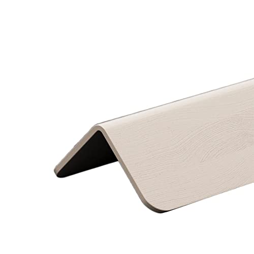 Protector de esquina de plástico PVC con perfil impermeable de ángulo de 89 grados, 1,5 metros de longitud, color beige, ancho de 3,6 cm, protección de esquina de pared para el hogar y la oficina
