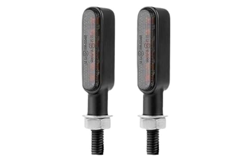 Clignotants de moto 3 LED momt feux de signalisation 12V au design épuré noir