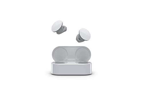Microsoft Surface Earbuds, écouteurs sans fil Bluetooth avec boitier de recharge, Glacier