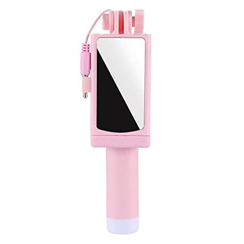 Palo selfie mini SCRUBY rosa para viajes y celebraciones familiares con disparo rápido