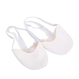 TOVINANNA Calcetines Antideslizantes de Baile para Mujer y Niña Medias de Ballet Blancas Transpirables con Completa para Yoga Pilates y Danza XS