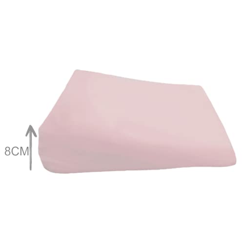 Travesseiro Anti Refluxo Bebe Rampa Carrinho Rosa