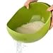 Large Colander and Japanese rice washing bowl | Best Rice washer strainer and plastic mixing bowl | Vegetable Drainer food prep bowl and Fruit Washer | Rice wash & Berry & Quinoa washing Bowl
