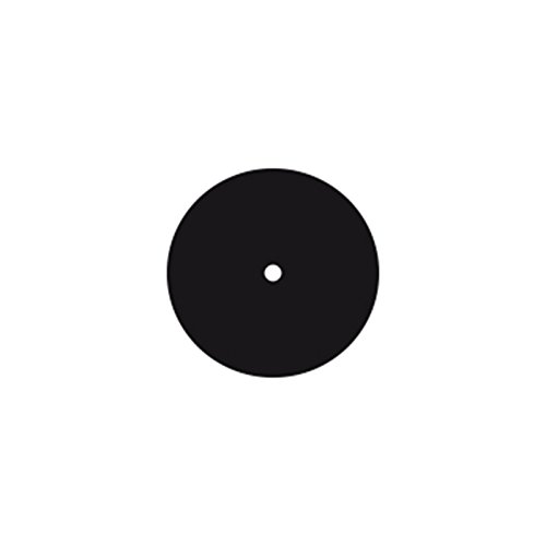 Dedeco 0142 Rubberized Abrasive Wheel, Silicon Carbide, Coarse, 3 x 1/2 x 1/4, Black