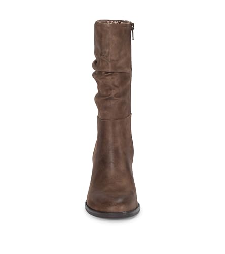 BareTraps Womens Raz Zipper Faux Suede Ankle Boots Taupe 10 Medium (B,M)4