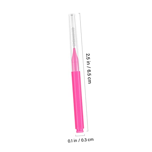 Lurrose 100 Pçs Mais Limpo Dispensador De Escova Interdental Suporte Escova De Dentes Manual Fio Den