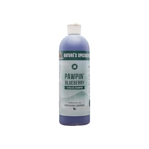 Nature's Specialties Pawpin' Blueberry Ultra Concentrated Dog Face and Body Wash for Pets, Makes up to 2 Gallons, Natural Choice for Professional Groomers, Tearless Formula, Made in USA, 16 oz Cover