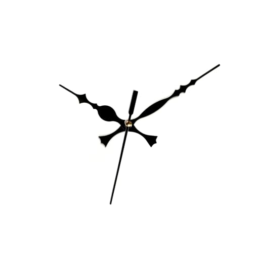 Image of Black Metal Clock Hands Replacement Set l Modern Metallic Needles for DIY Wall Clocks Making, Resin Art & Crafts (Set of 1)