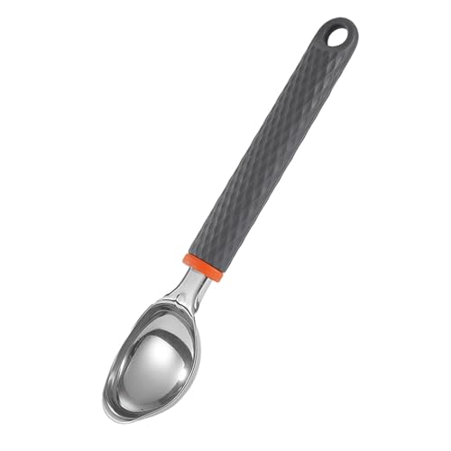 Cuchara de helado con gatillo – Cuchara de helado de metal y cucharas de galletas, utensilio de cocina de fácil liberación para helado fr0zen yogurt | Herramienta de porción para hacer sandías y