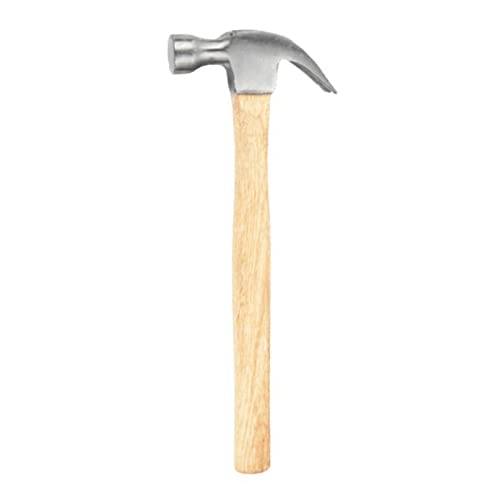 Natudeco Claw Hammer Carbon Steel Hammer Tool Portable Woodworking Hammer Multifunctional Hammer with Wooden Handle for Carpentry and Home Decoration