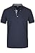 Produktbild James & Nicholson Klassisches Herren Polohemd - Polohemd mit Button-Down-Kragen | Farbe: navy/navy-white | Grösse: S