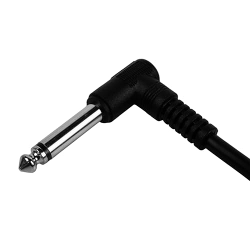 Tiardey 6 Packs 15CM/6 Inch Guitar Patch Cables. Black. 1/4" inch TS Right Angle For Guitar Pedals Effect Cable Cord - Image 4