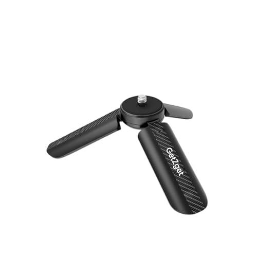 Image of GetZget Mini Tripod Desktop Stand Stabilizer Holder Compatible with DJI OSMO Pocket 3 / Pocket 2, DJI Action 6 /5 / 4 /3, Insta360 X2 / X3 / X4 / X5, Gopro Camera 1 /4Th Screw Mount Accessories