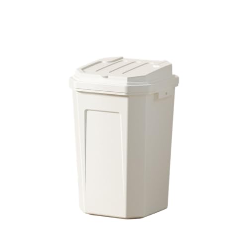 Cubo de basura de PP de alta resistencia rectangular de 28 litros con tapa