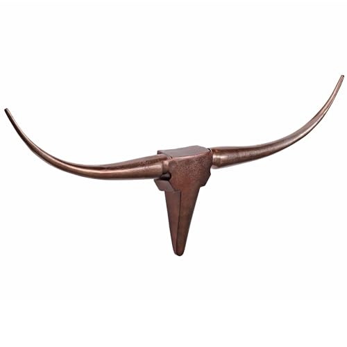 FineBuy Deko Geweih Bull M FB37860 Bronze 100 cm Aluminium Design Hörner, Wanddekoration Stierkopf Horn Modern, Wandskulptur Geweih-Jagdtrophäe Metall, Longhorn Wandschmuck Groß Braun FineBuy Deko Geweih Bull M FB37860 Bronze 100 cm Aluminium Design Hörner, Wanddekoration Stierkopf Horn Modern, Wandskulptur Geweih-Jagdtrophäe Metall, Longhorn Wandschmuck Groß Braun