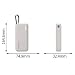 Hoppipola Schutzhülle Silikon für CUKTECH CP25 Power Bank 20000mAh rutschfest Schmutzabweisend Outdoor Schutz Pink(Black)