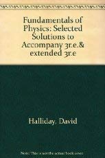 Fundamentals of Physics, Solutions Manual