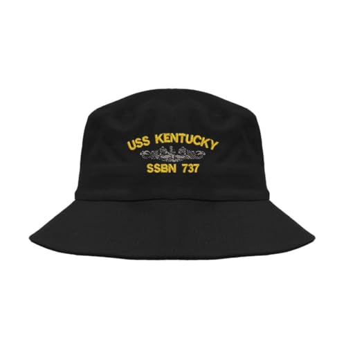 USS Kentucky SSBN 737 Military Embroidered Bucket hat Black