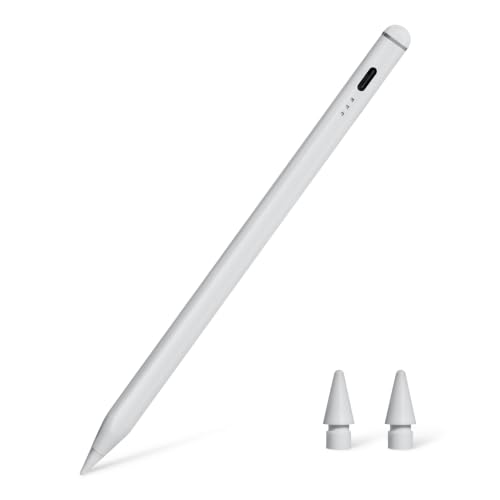 Amazon Basics Stylet Compatible avec iPad (Génération 2018 ou Ultérieure), Stylet avec Fonction de Non-Interférence de la Paume