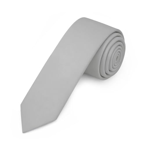 Image of Jacob Alexander Men's Skinny Width 2 inch Solid Color Tie