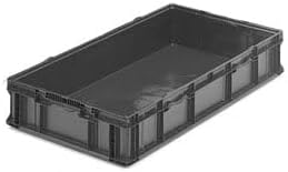 Orbis Stakpak Plastic Long Stacking Container, 48 x 22-1/2 x 7-1/4, Gray