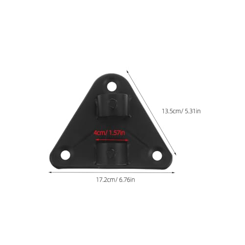 Support mural ventilateur industriel Veemoon en fer robuste noir - 3