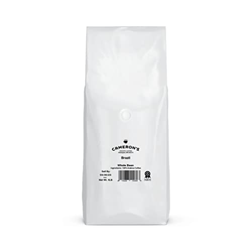 Image of Cameron's Coffee Roasted Whole Bean Coffee, Brazil, 4 Pound