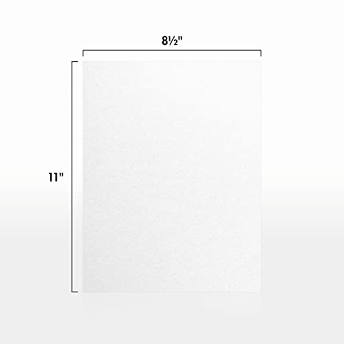 Luxpaper 8.5" X 11" Cardstock | Letter Size | Crystal Metallic | 105Lb. Cover (192Lb. Text) | 50 Qty #TOP1