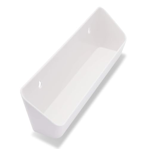 NIDAYE Tip Out Sink Tray, 11inch Sink Front Tip Out Tray for Kitchen and Bathroom Base Cabinet, 2 Packs Pull Out Shelf Home White Organizer - Image 5