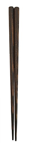 アオバ 箸 食洗機対応 天然木 男の箸 薄墨 茶 23cm