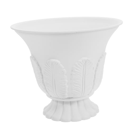 Parliky Green Pedestal Vase Large Plastic Flower Pots Outdoor Urn