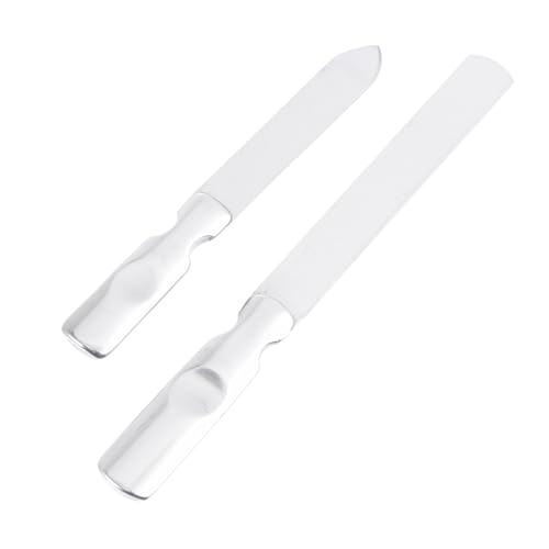 GANAZONO 2Juegos Uñas De Inoxidable Con Funda De Cuero De Herramientas De Manicura Para Uñas De Manos y Pies Para Cuidado Personal y Estética Profesional