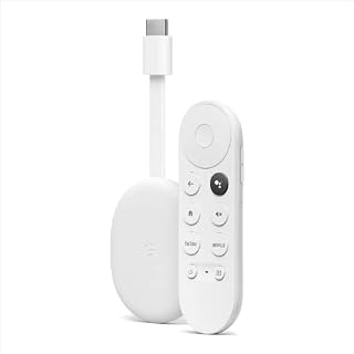 Chromecast with Google TV (4K) Snow  Streaming entertainment on your TV with voice search  Watch films, TV programmes, Netflix, NOWTV and more in 4K HDR  Simple setup