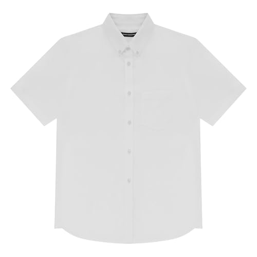 Image of French Connection Oxford Short Sleeve Shirt X-Large (White)