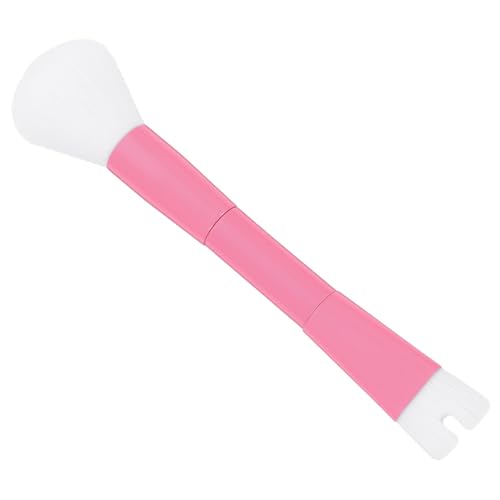 MUSISALY Double Head Makeup Brush U-shaped Nose Shadow Powder Brush Portable Highlighter Brush Dual Ended Brush for Women