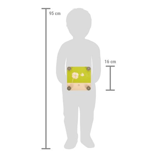 Small Foot Blumenpresse Discover, aus FSC 100%-zertifiziertem Holz, Presse zum Basteln für Kinder ab 3 Jahren, 12436, Grün