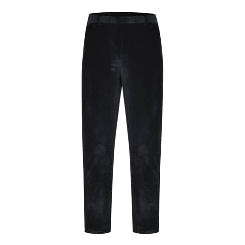 Men's Velvet Joggers Pants Lightweight Slim Fit Stretch Sweatpants with Pockets for Dress Work Casual Solid Trouser3