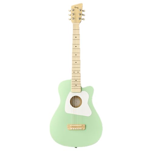 Image of Loog Pro 6 Acoustic kids real guitar for Beginners Compact size Ages 9+ Learning app and Lessons included