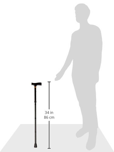 Miniatura 3 de Graham-Field 5950A-4 Lumex - Bastón plegable, agarre estándar, bastón negro, paquete de 4