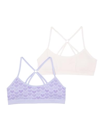 Hanes Girls' ComfortFlex Fit Seamless Racerback Bra 2-Pack