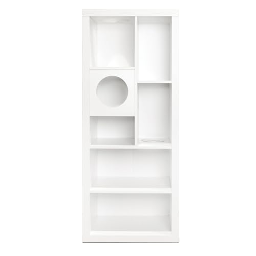 Estante árbol para gatos multi-niveles 148.59 cm blanco miniatura 1