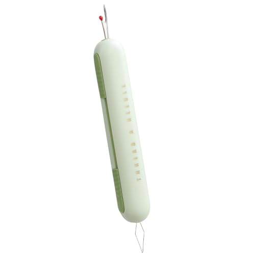2026 Upgrade 2 in 1 Needle Threader Seam Ripper Needle Threaders Seam Rippers for Sewing Needle Threading and Seam Kit Seam Ripper Tool for Elderly and Sewing Enthusiasts(1pcsGreen) (1)