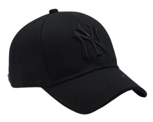 goodfriends NY Logo Baseball Cap, Unisex Adjustable Cotton Sports Hat Black-picture-13