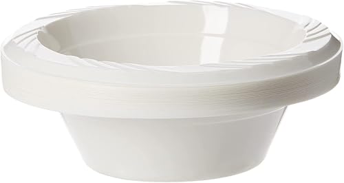 Khlaleej Pack Plastic Disposable Bowl 25-Pieces Set 12 Ounce Capacity