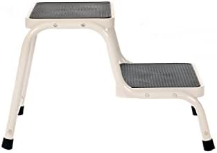 Oypla Double Caravan Step Stool Steel Non Slip Rubber Tread Safety