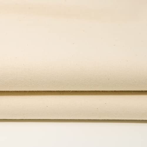 Premium 100% Cotton Fabric 107/108" for Quilting, Crafts, and Home Decor - Unbleached & Crease Resistant, Cut by the Yard 4 Premium 100% Cotton Fabric 107/108" for Quilting, Crafts, and Home Decor - Unbleached & Crease Resistant, Cut by the Yard - Image 3